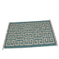 Hand Woven Woollen Dhurrie with Geometric Pattern – Elegant & Durable Floor Rug