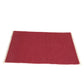 Hand Woven Woollen Dhurrie – Solid Red with Fringed Edges