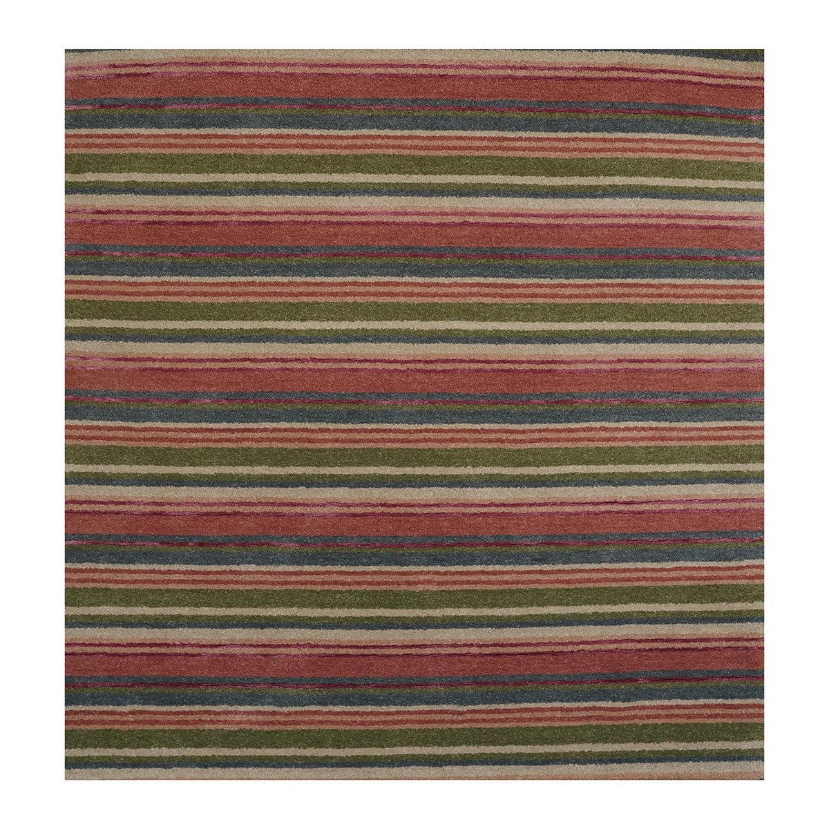Autumn Stripes Handloom Woollen Rug