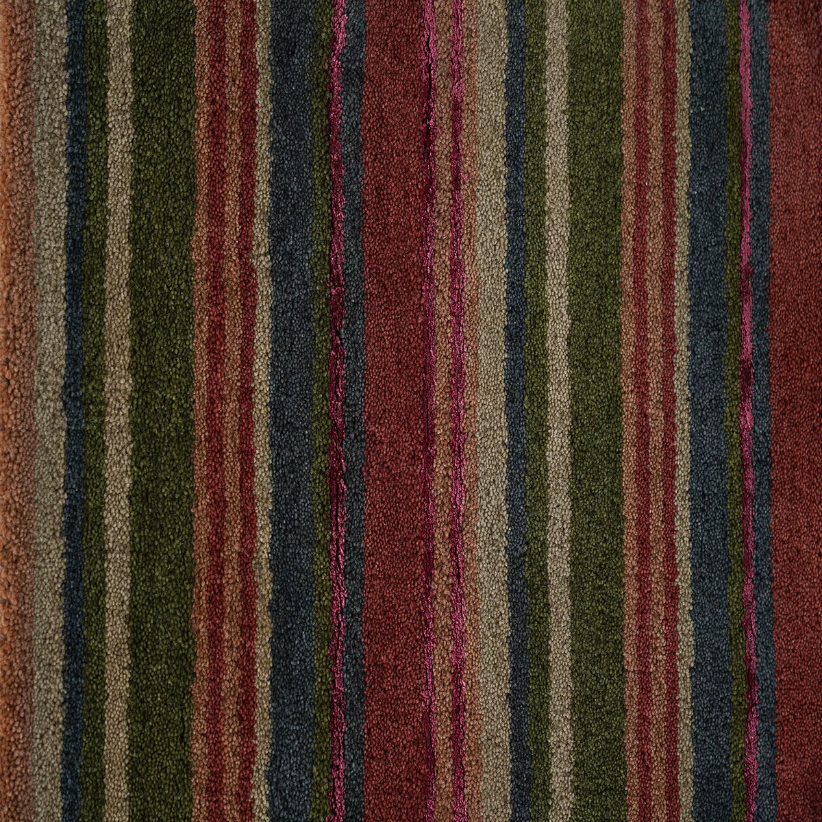 Autumn Stripes Handloom Woollen Rug