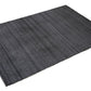 Handloom Woolen Rug in Modern Charcoal Striped Design