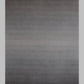 Elegant Handloom Woolen Rug in Charcoal Ombre