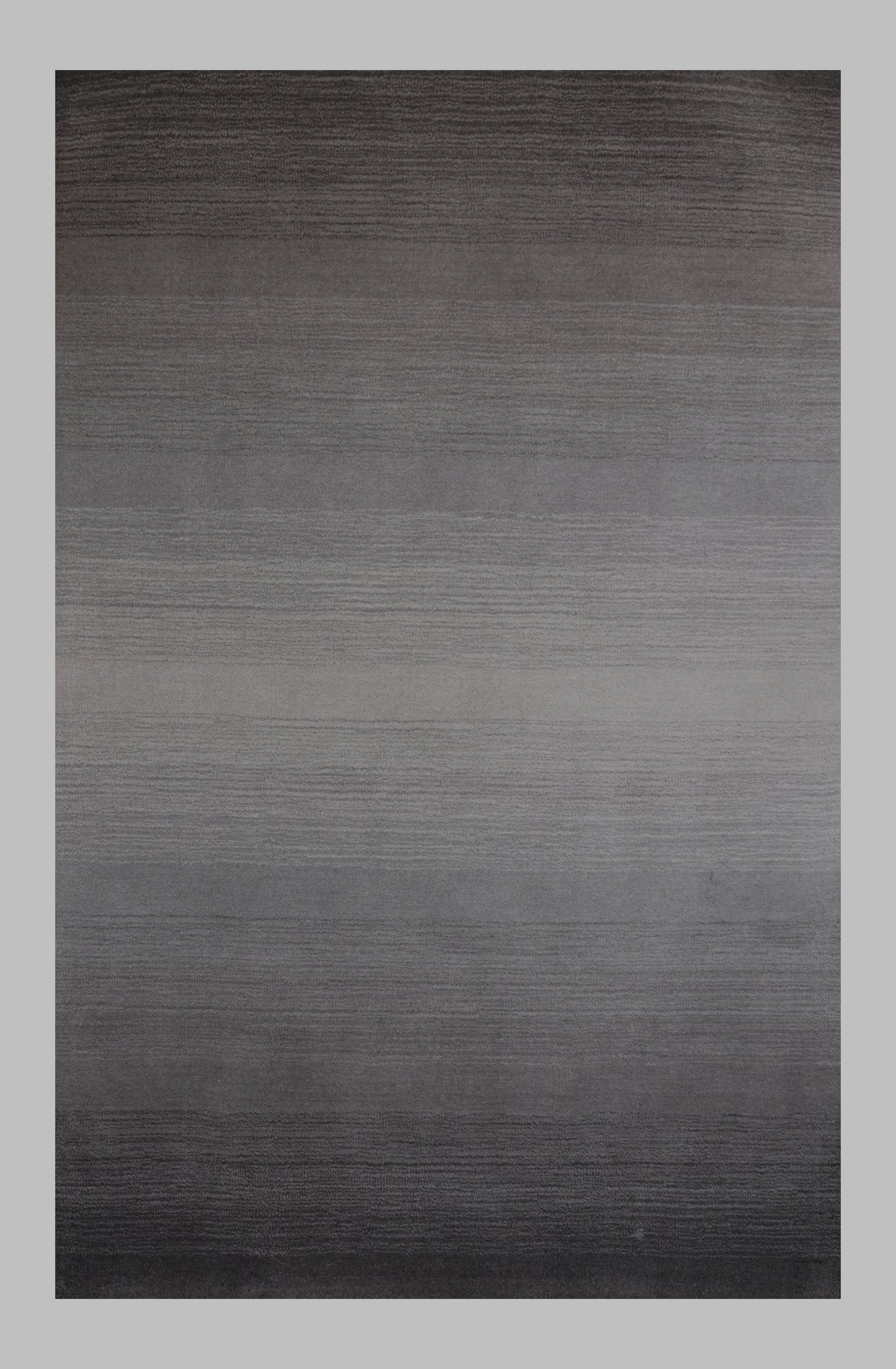 Elegant Handloom Woolen Rug in Charcoal Ombre