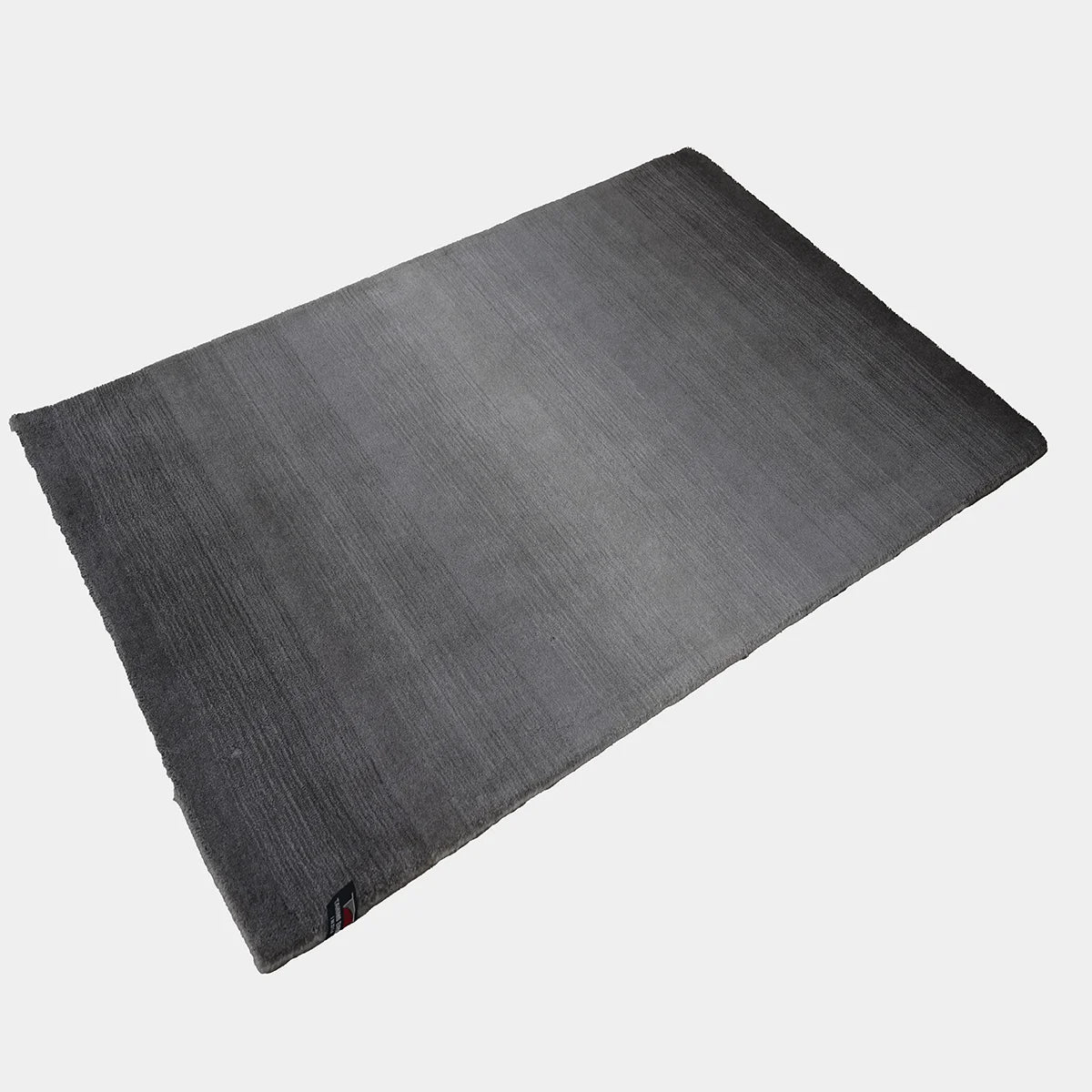 Elegant Handloom Woolen Rug in Charcoal Ombre