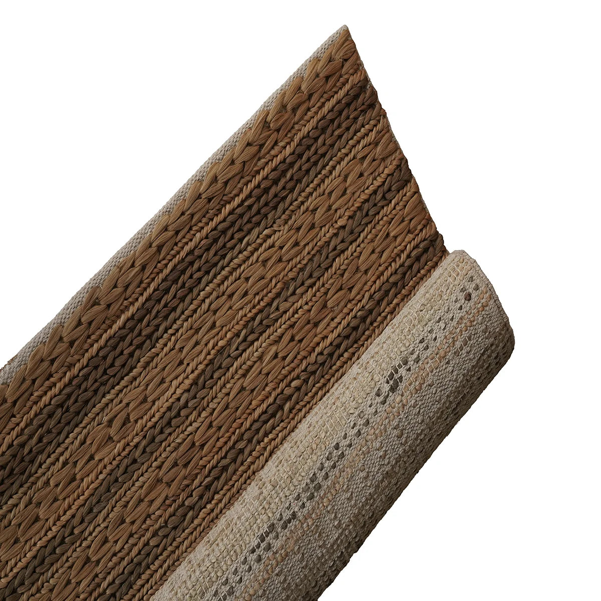 Handwoven Natural Fibre Jute Rug – Eco-Friendly & Durable
