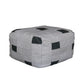 Handcrafted Leather Ottoman – Modern Patchwork Pouf for Living Room & Lounge
