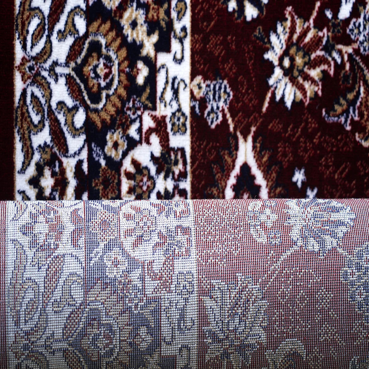Elegant Traditional Machine Made Rug with Intricate Floral Medallion Design