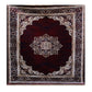 Elegant Traditional Persian Design Machine-Made Rug – Burgundy & Ivory