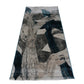 Modern Abstract Brushstroke Design Machine-Made Rug
