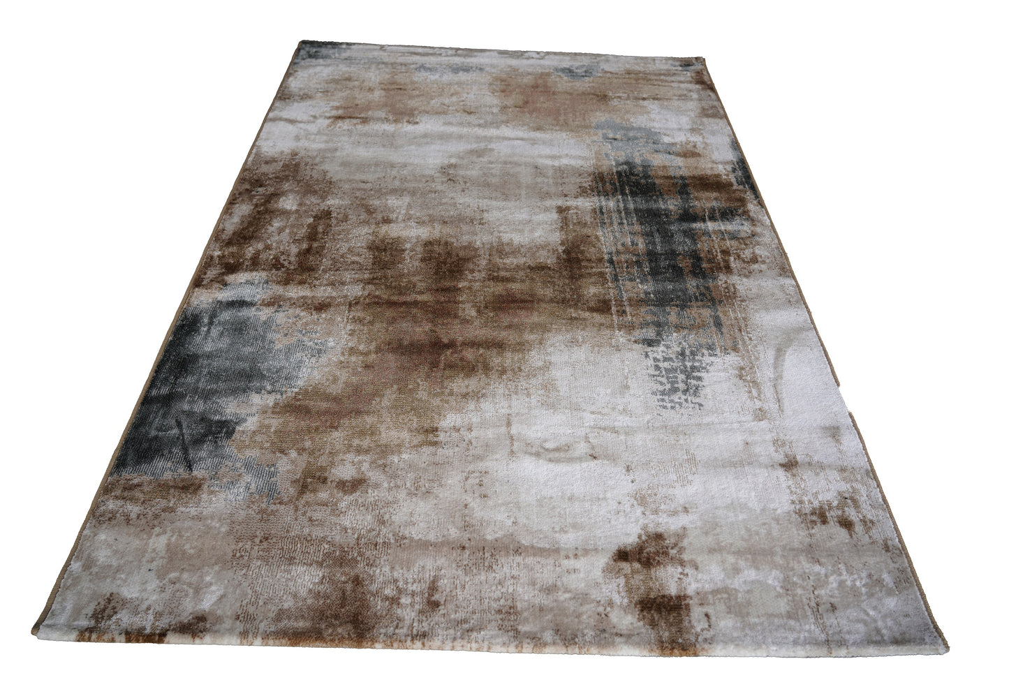 Modern Abstract Machine-Made Rug – Contemporary Area Carpet for Living Room & Bedroom