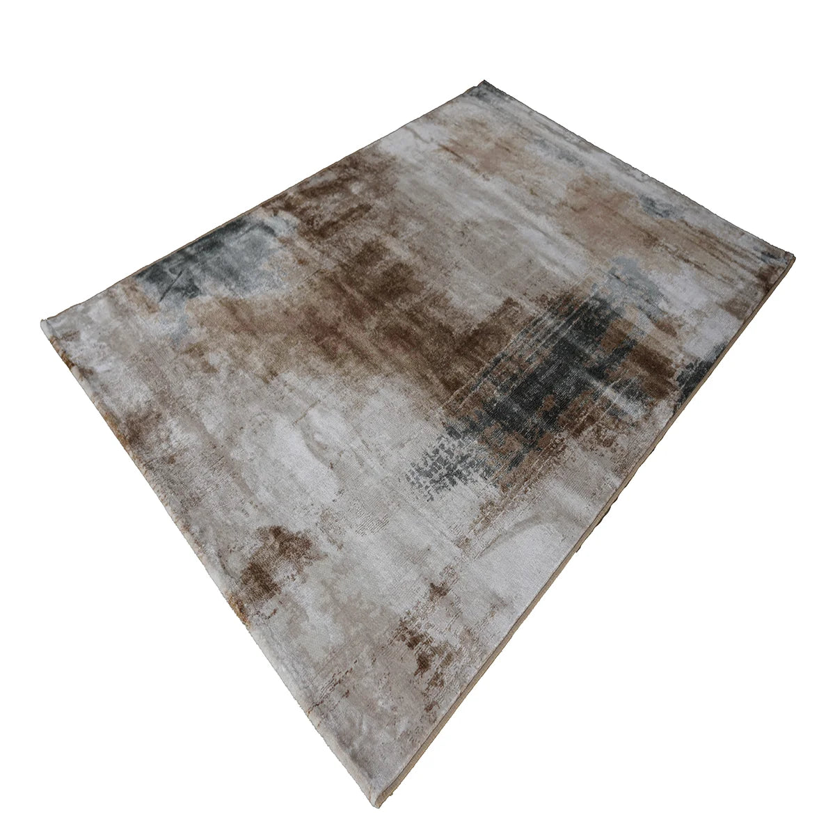 Modern Abstract Machine-Made Rug – Contemporary Area Carpet for Living Room & Bedroom